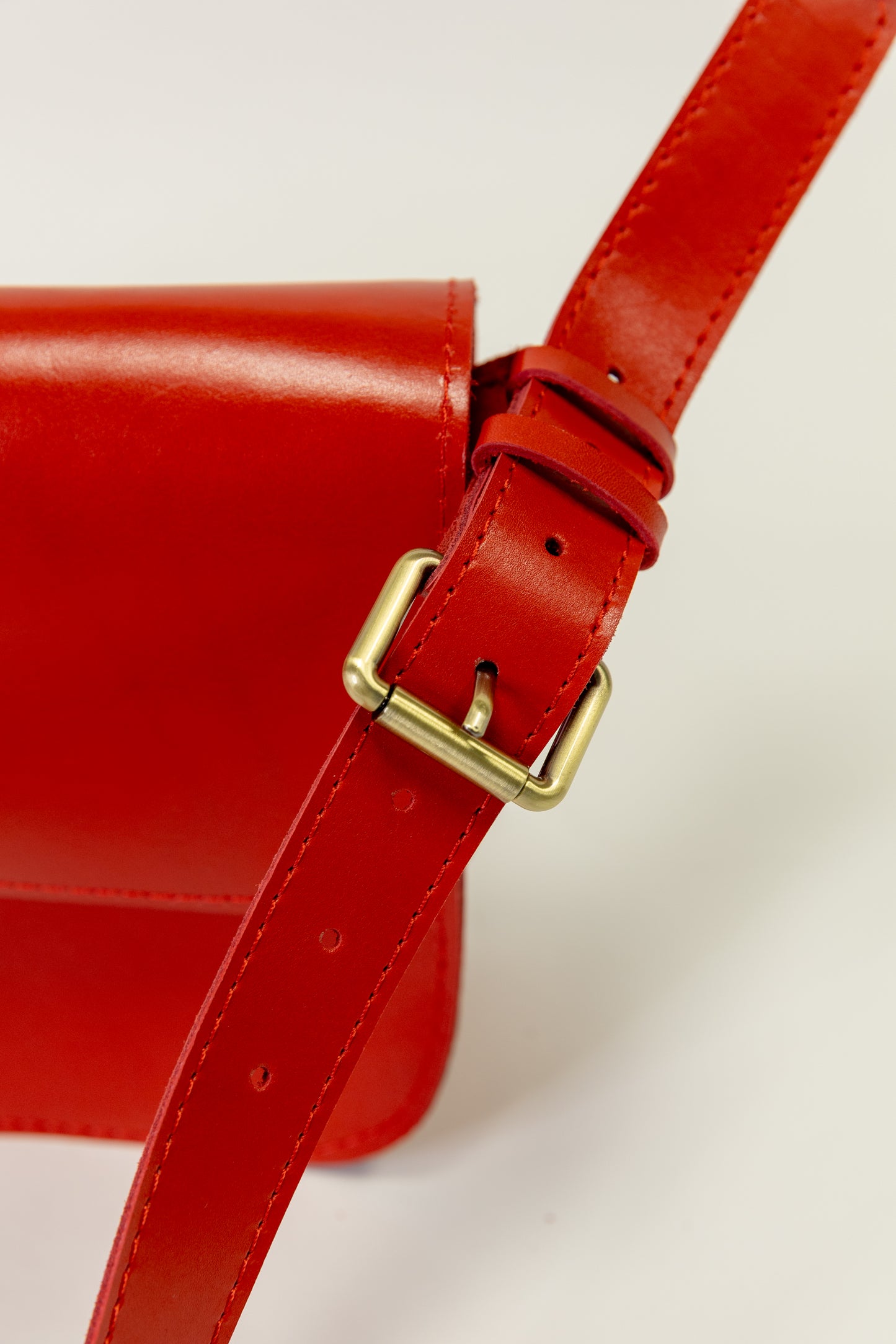 Saddle Love Bag Мини - Kрасный
