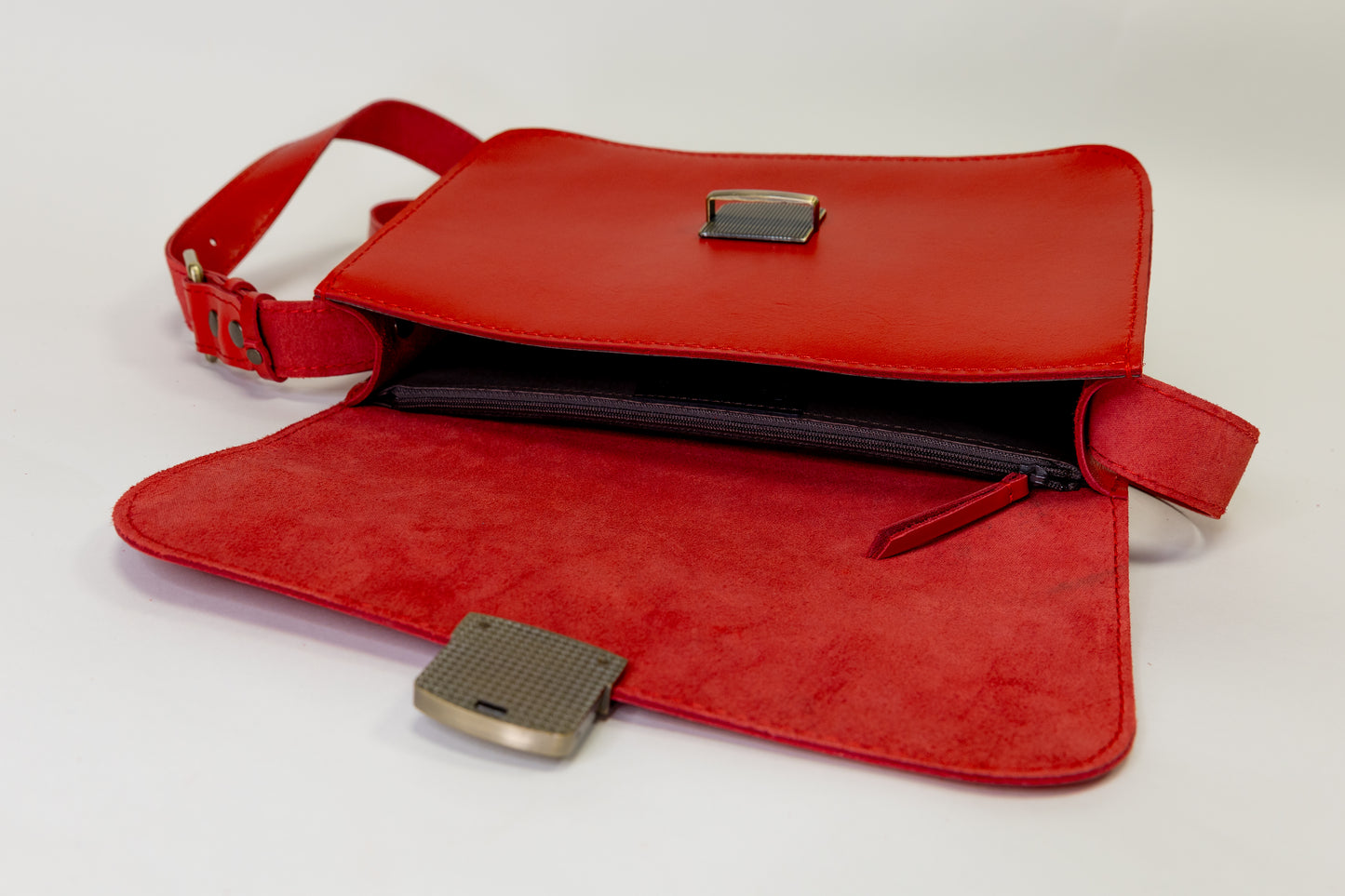 Saddle Love Bag Мини - Kрасный