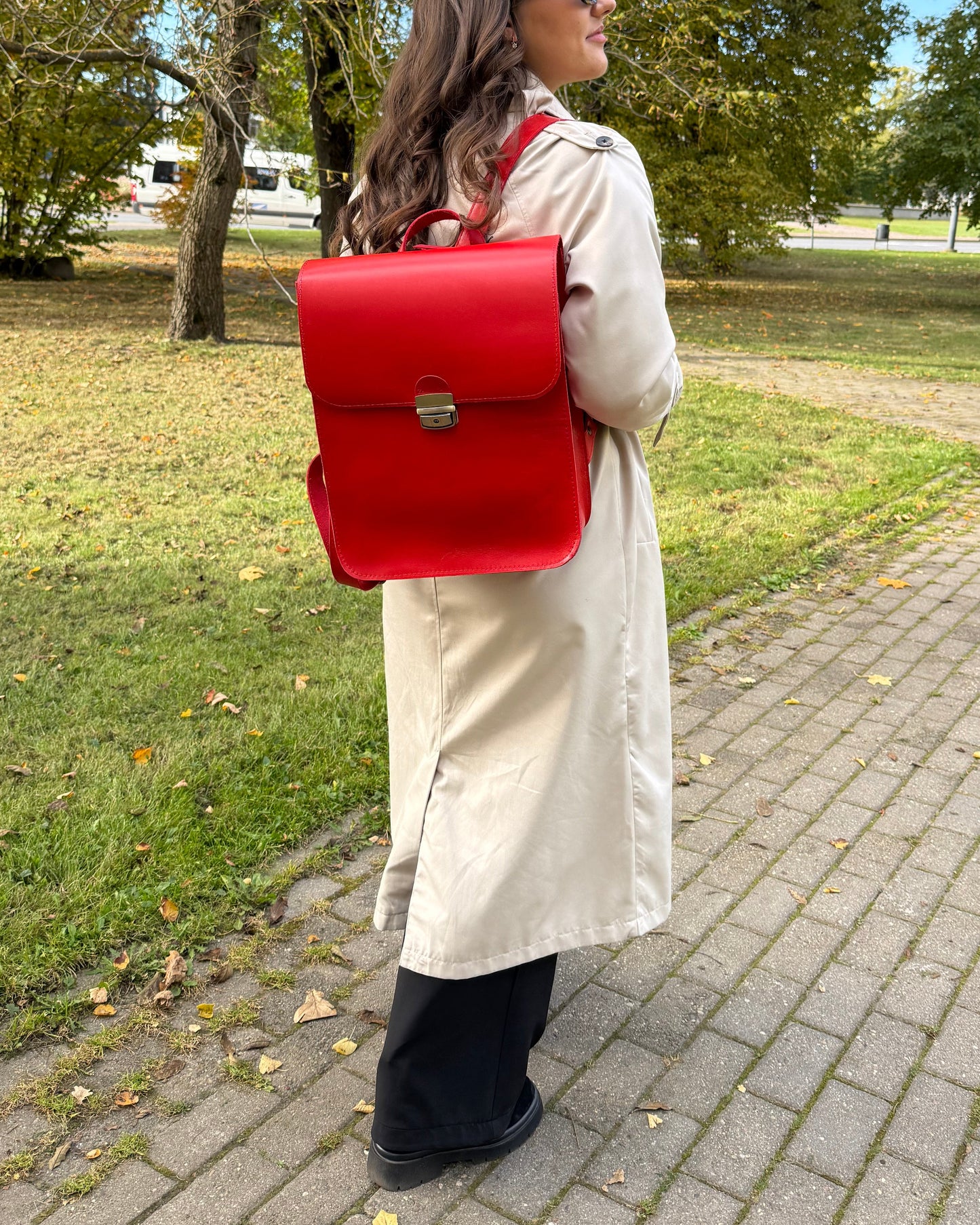Saddle backpack Red