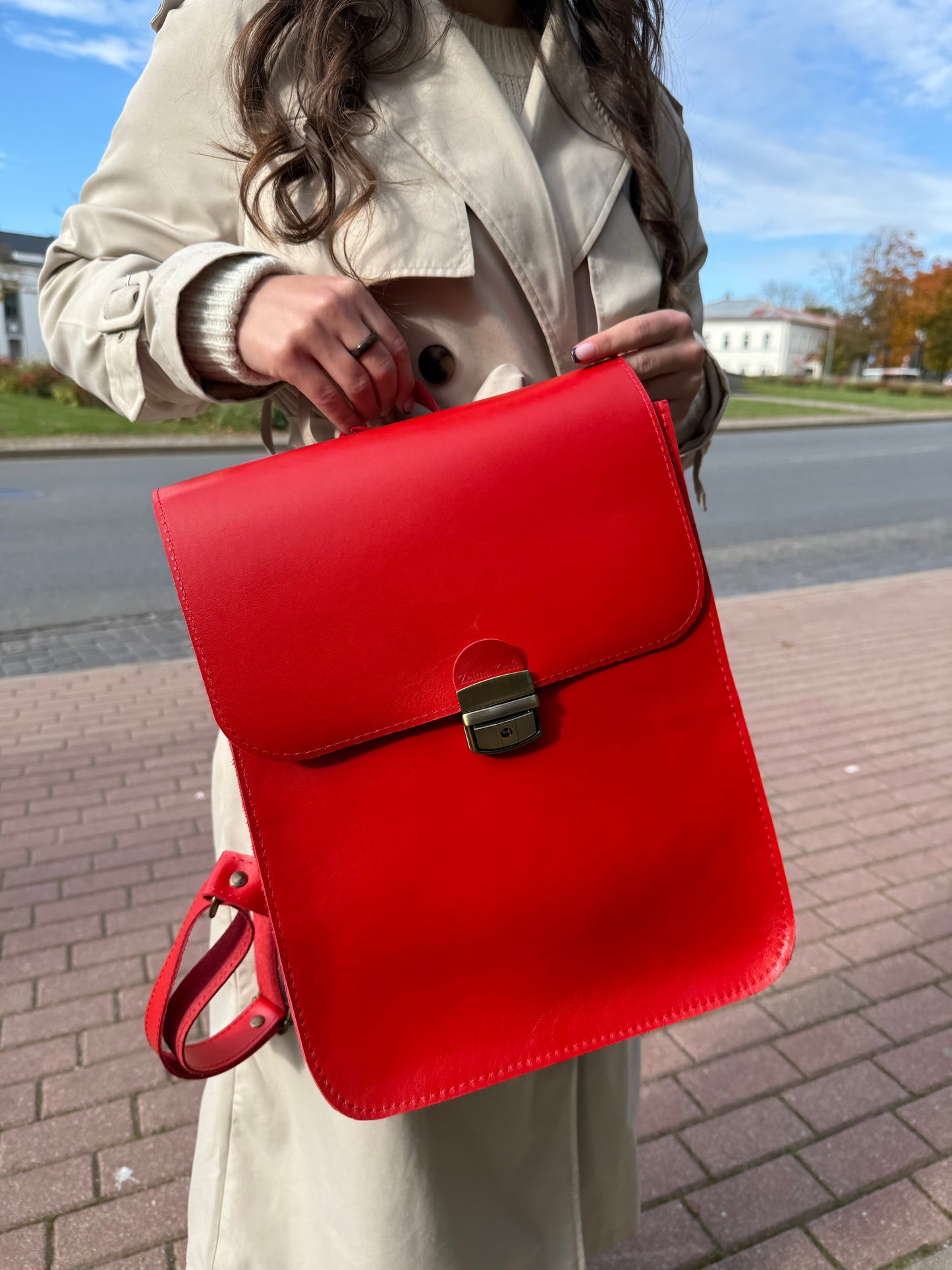 Saddle backpack Red