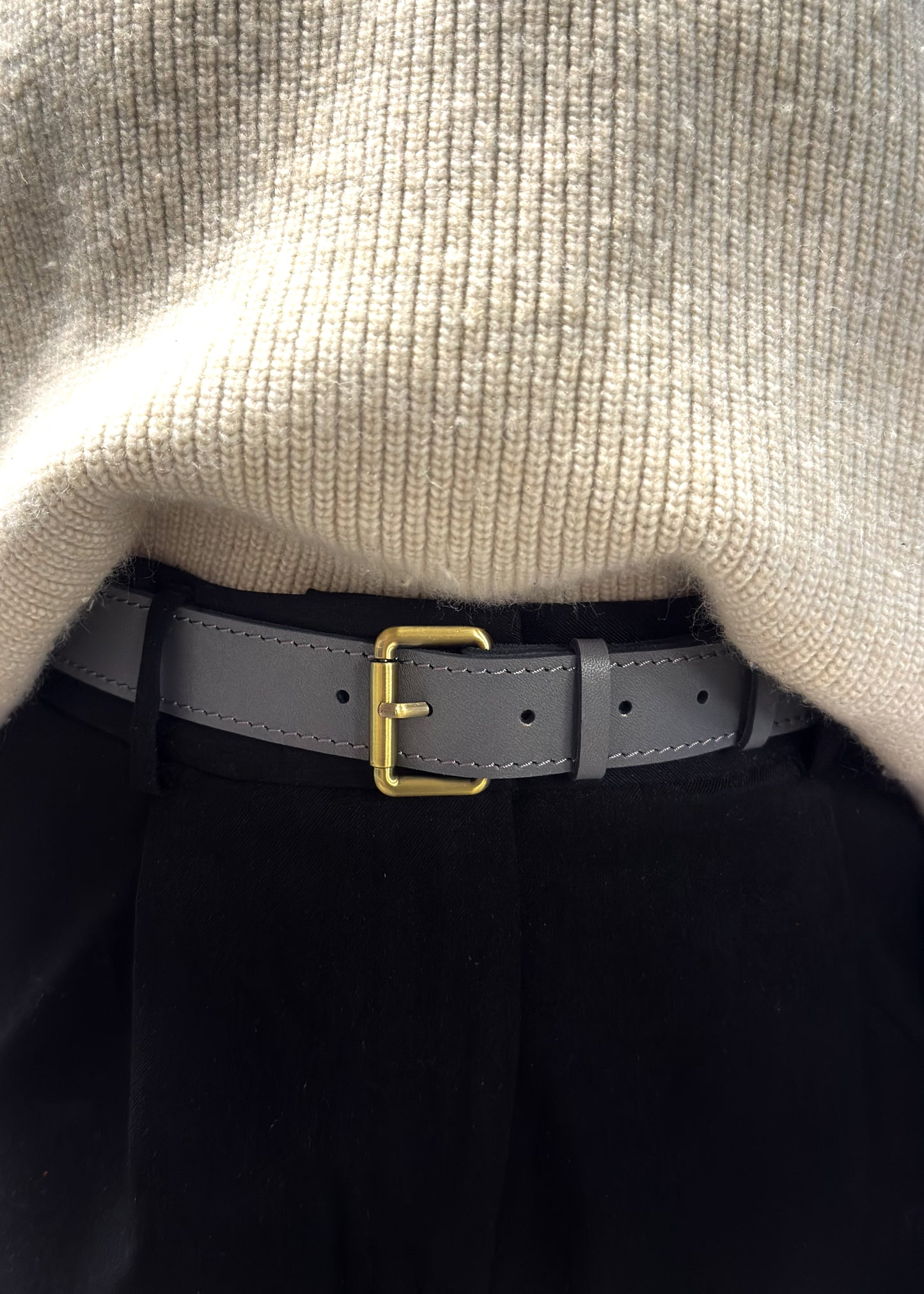 Saddle belt Gray