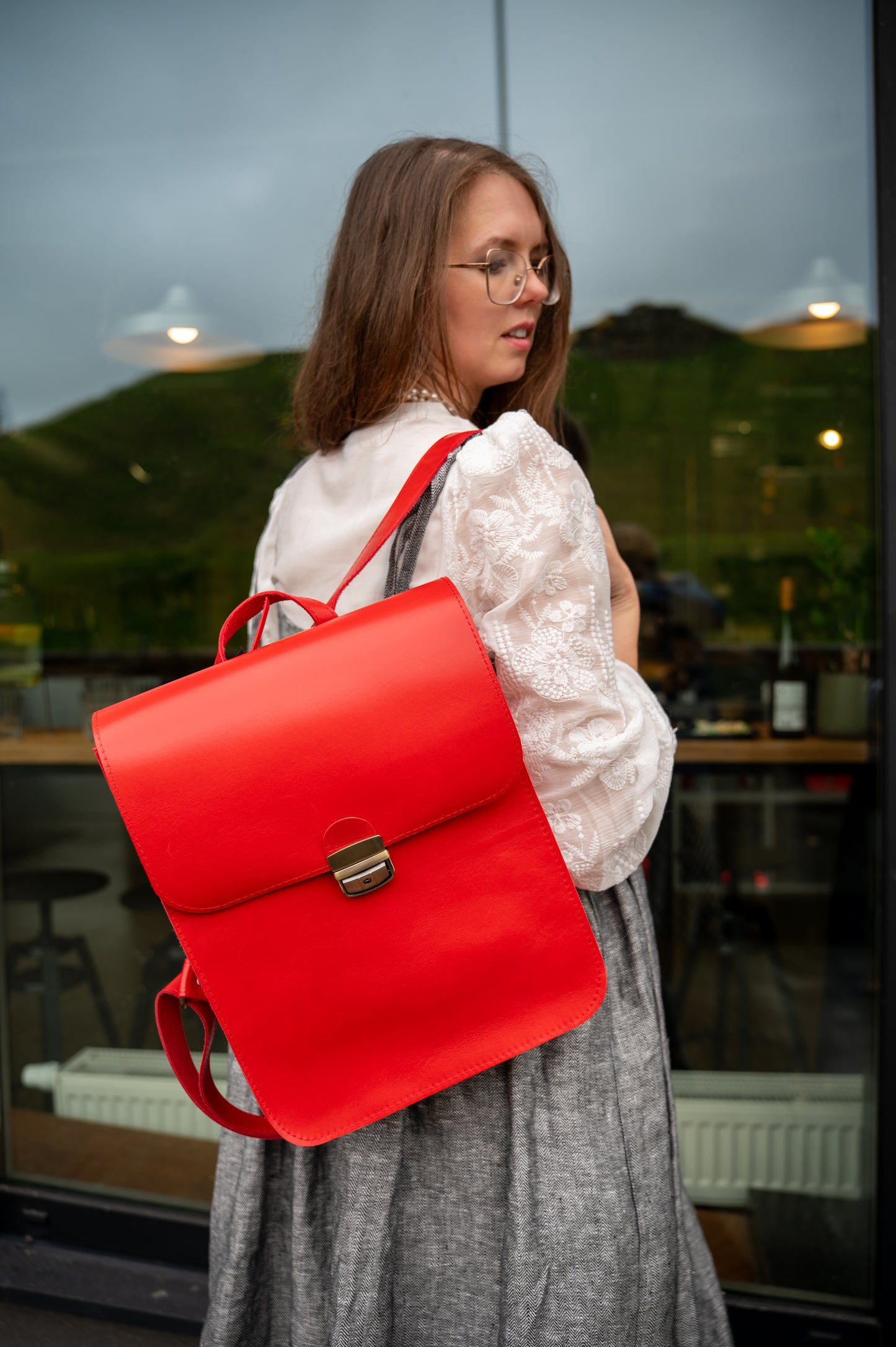 Saddle backpack Red