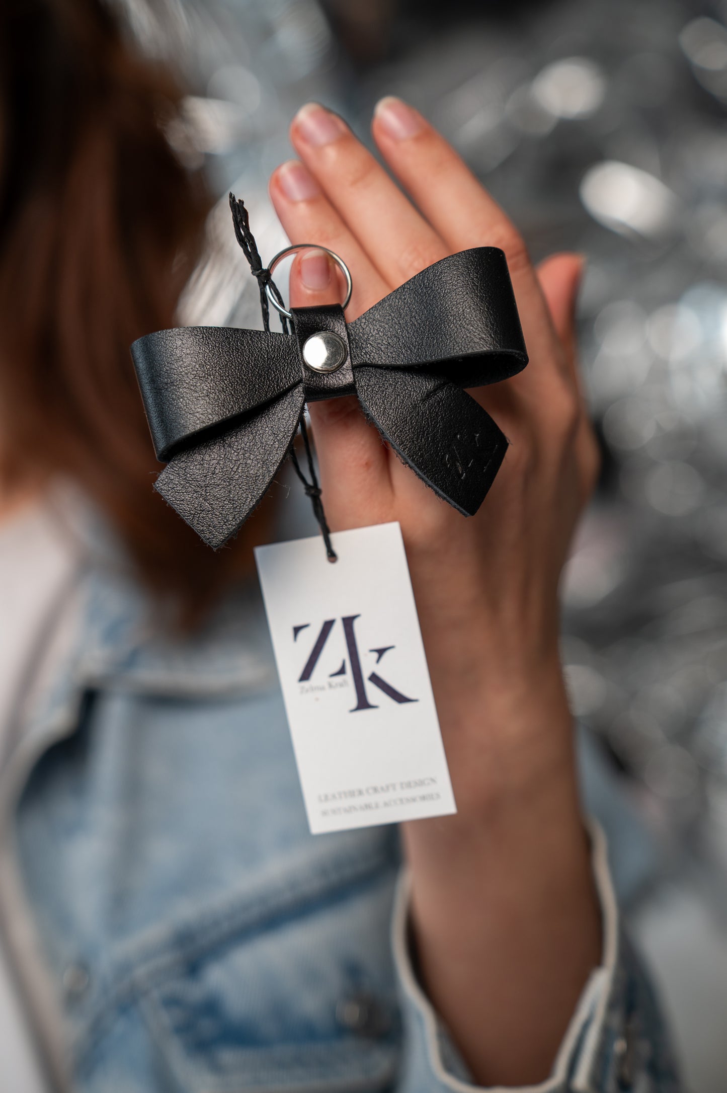 Petit bow Black with silver