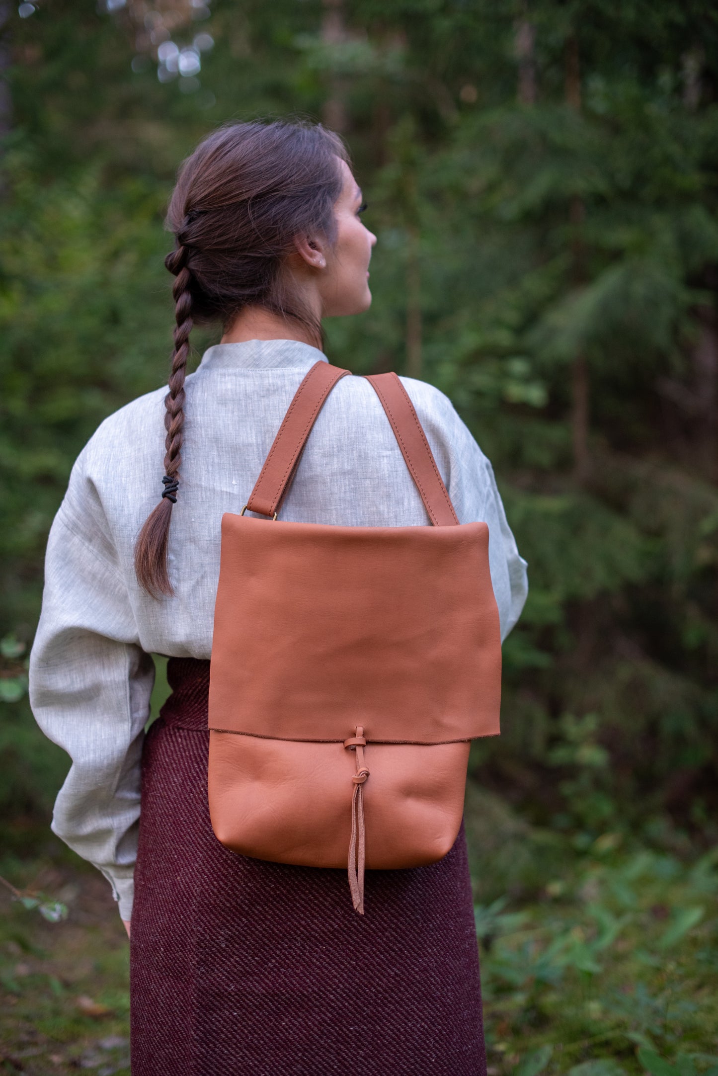 Large Messenger bag Light brown