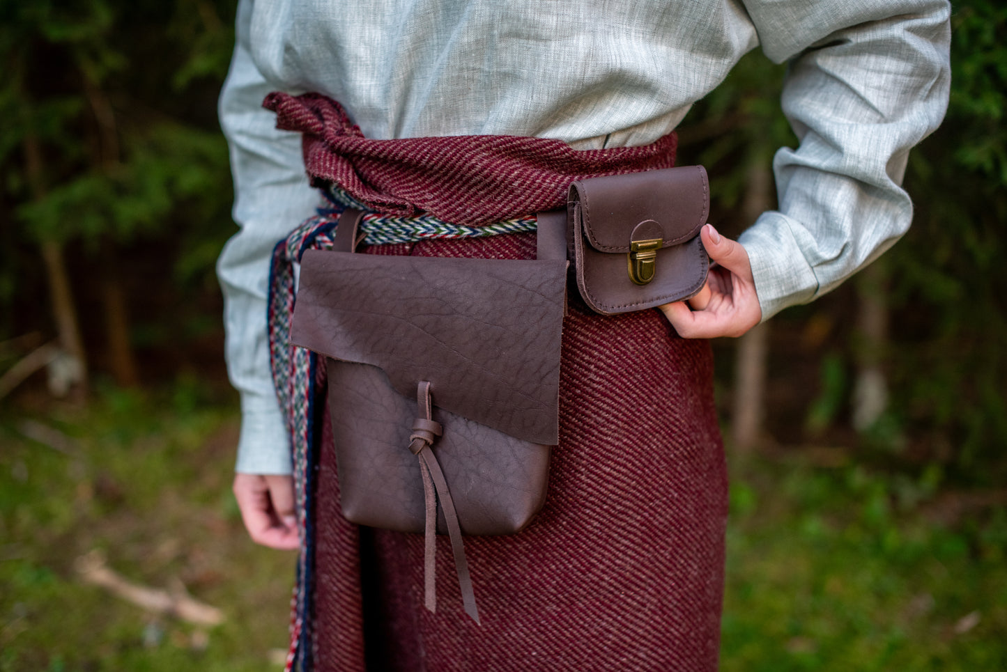 Small Messenger bag Dark brown