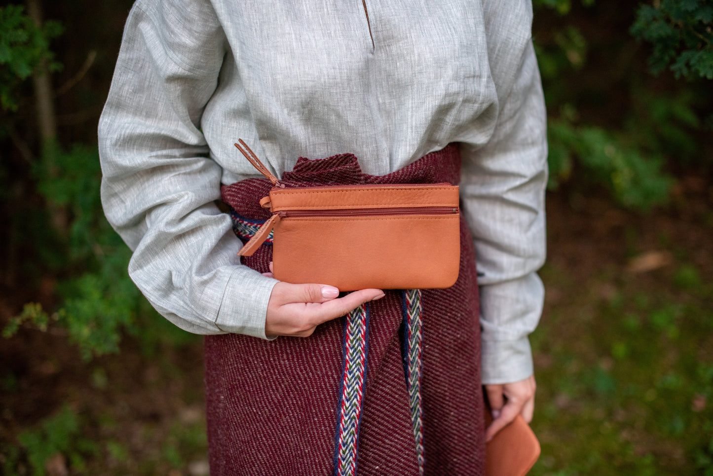 Two pocket wallet Light brown