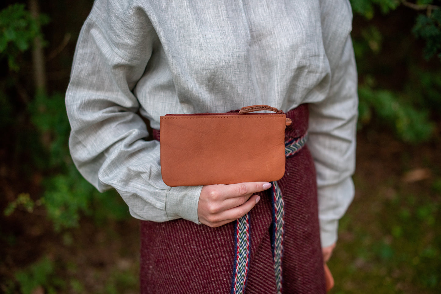 One pocket wallet Light brown