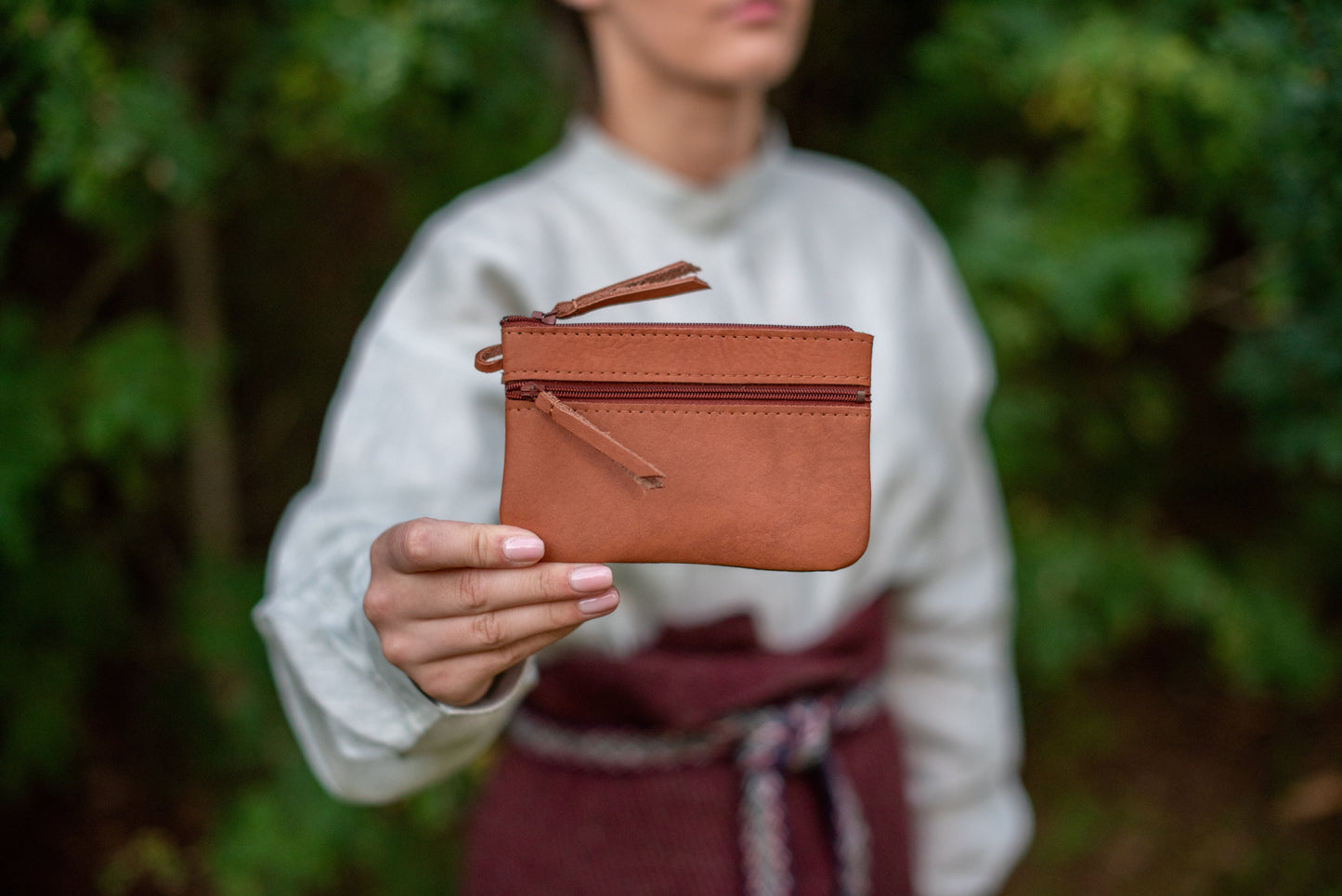 Two pocket wallet Light brown