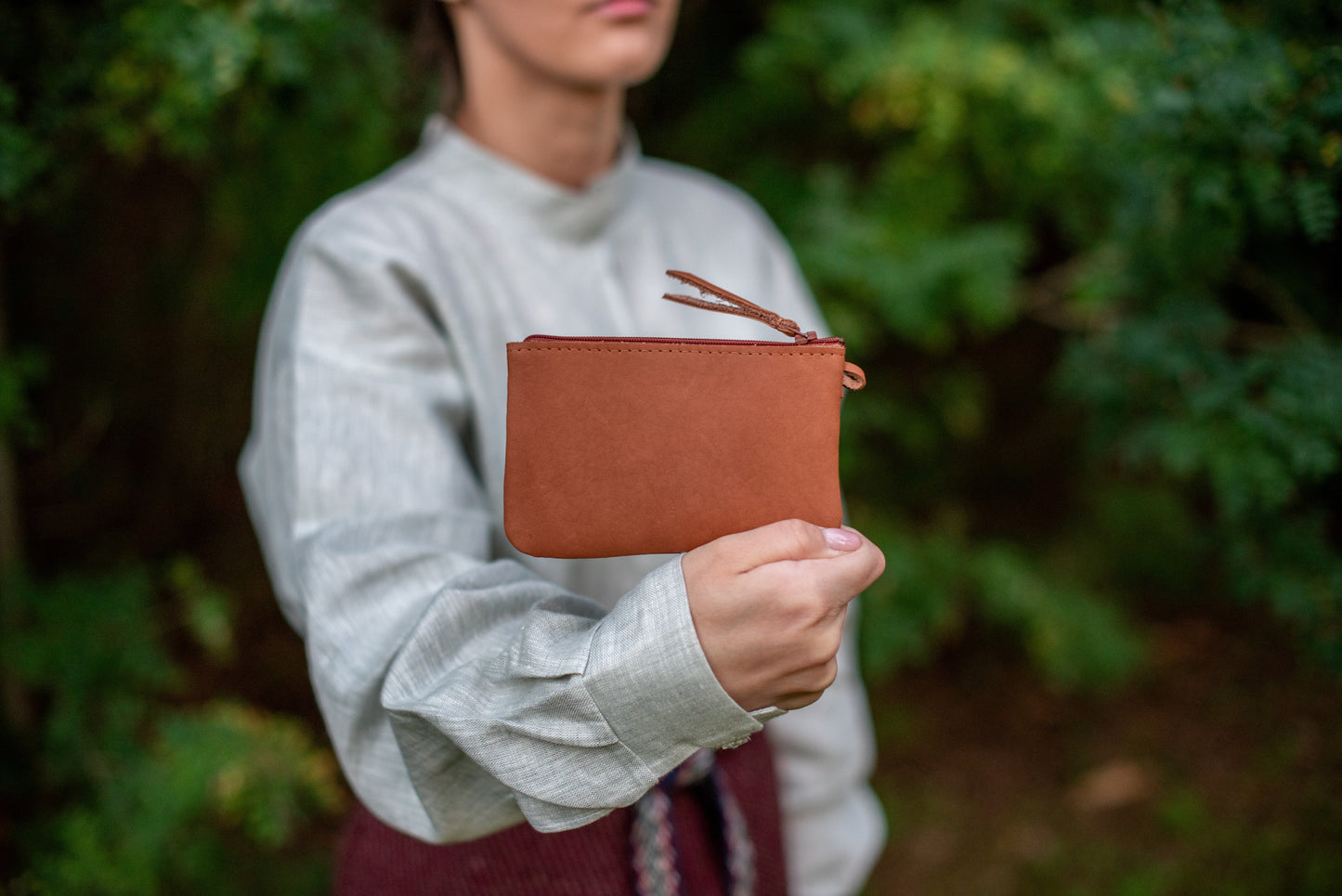 One pocket wallet Light brown