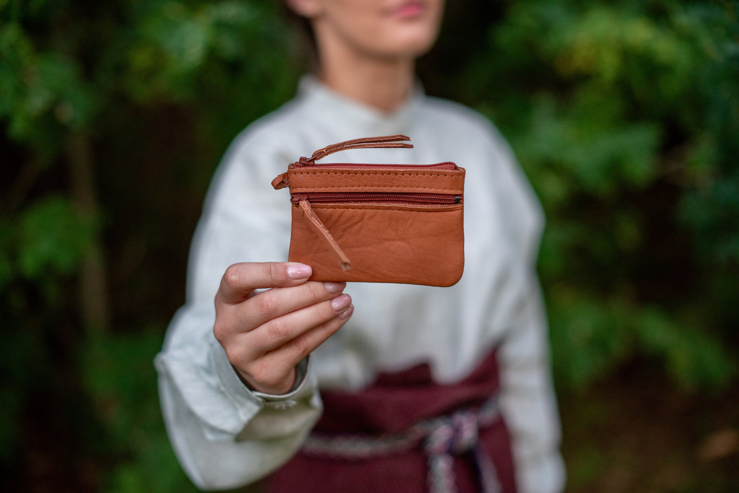 Two pocket wallet Light brown