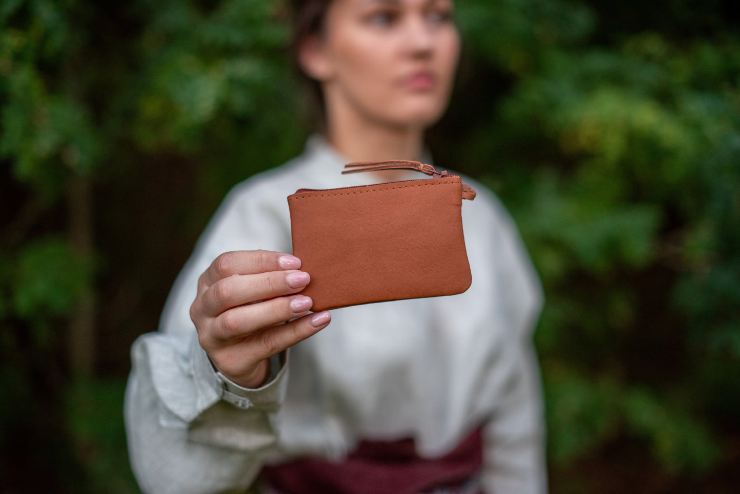 One pocket wallet Light brown