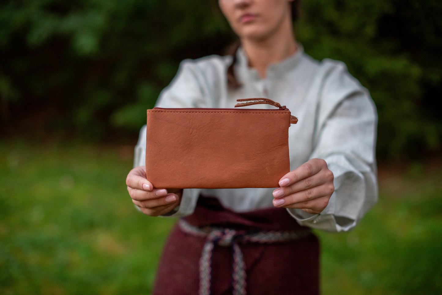 One pocket wallet Light brown