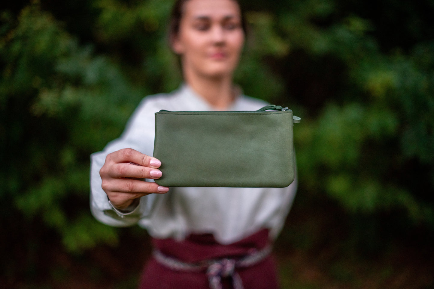 One pocket wallet Green