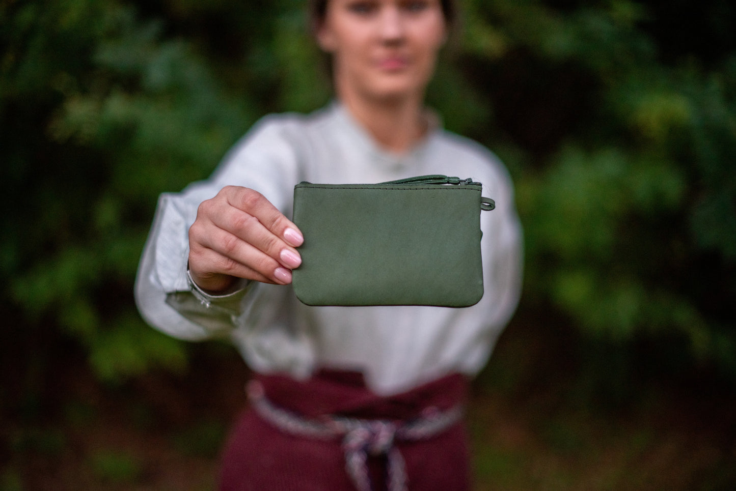 One pocket wallet Green