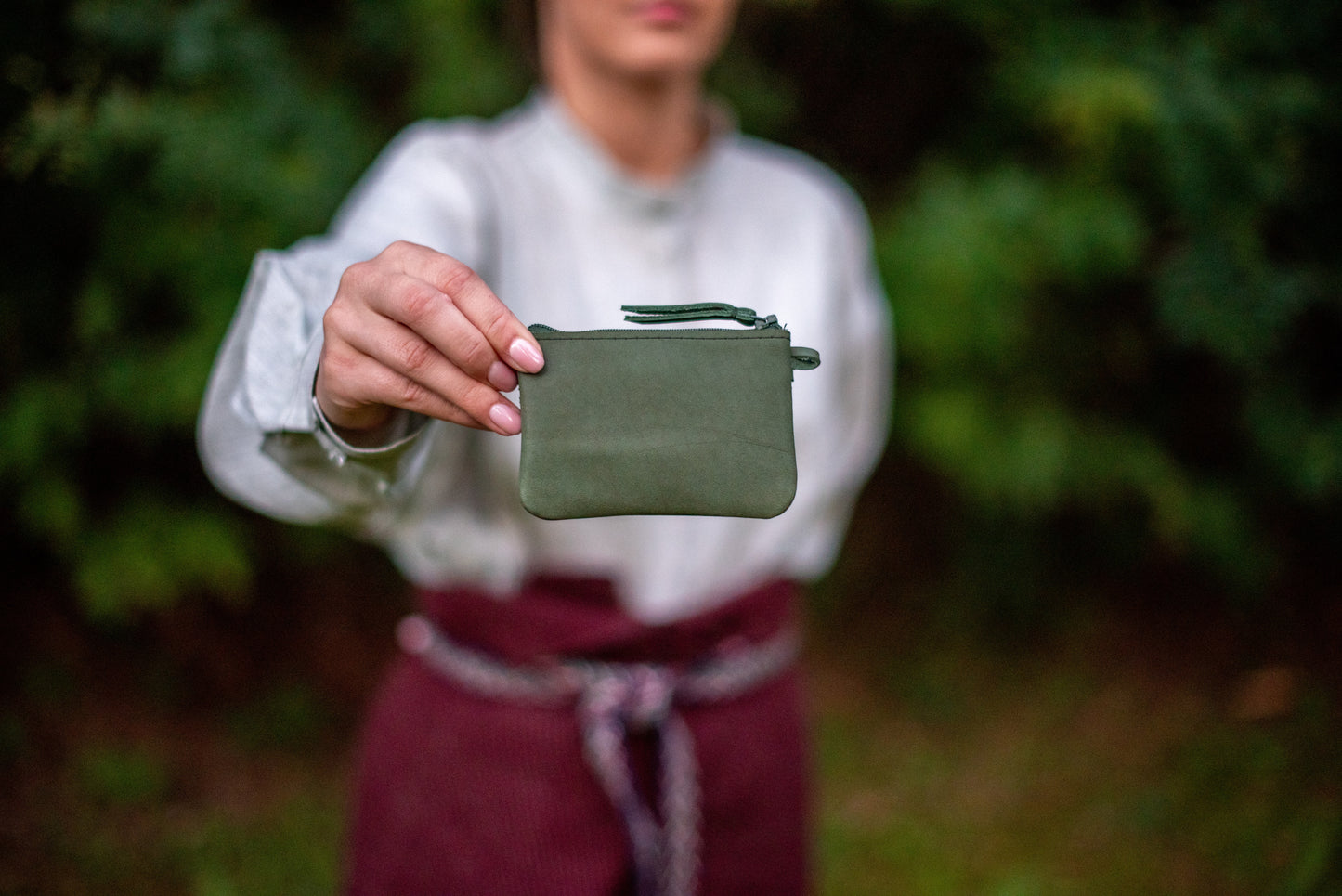 One pocket wallet Green