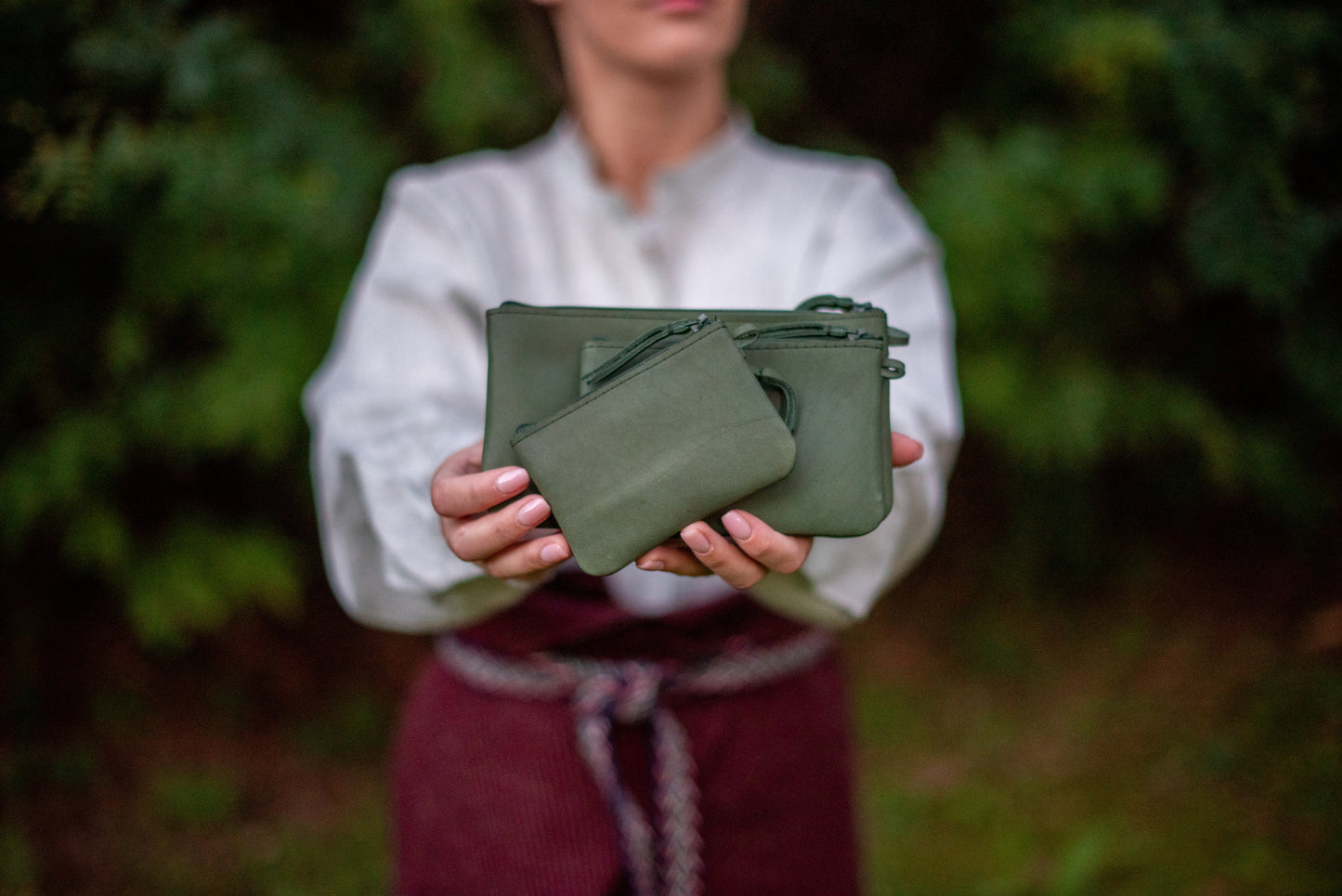 One pocket wallet Green