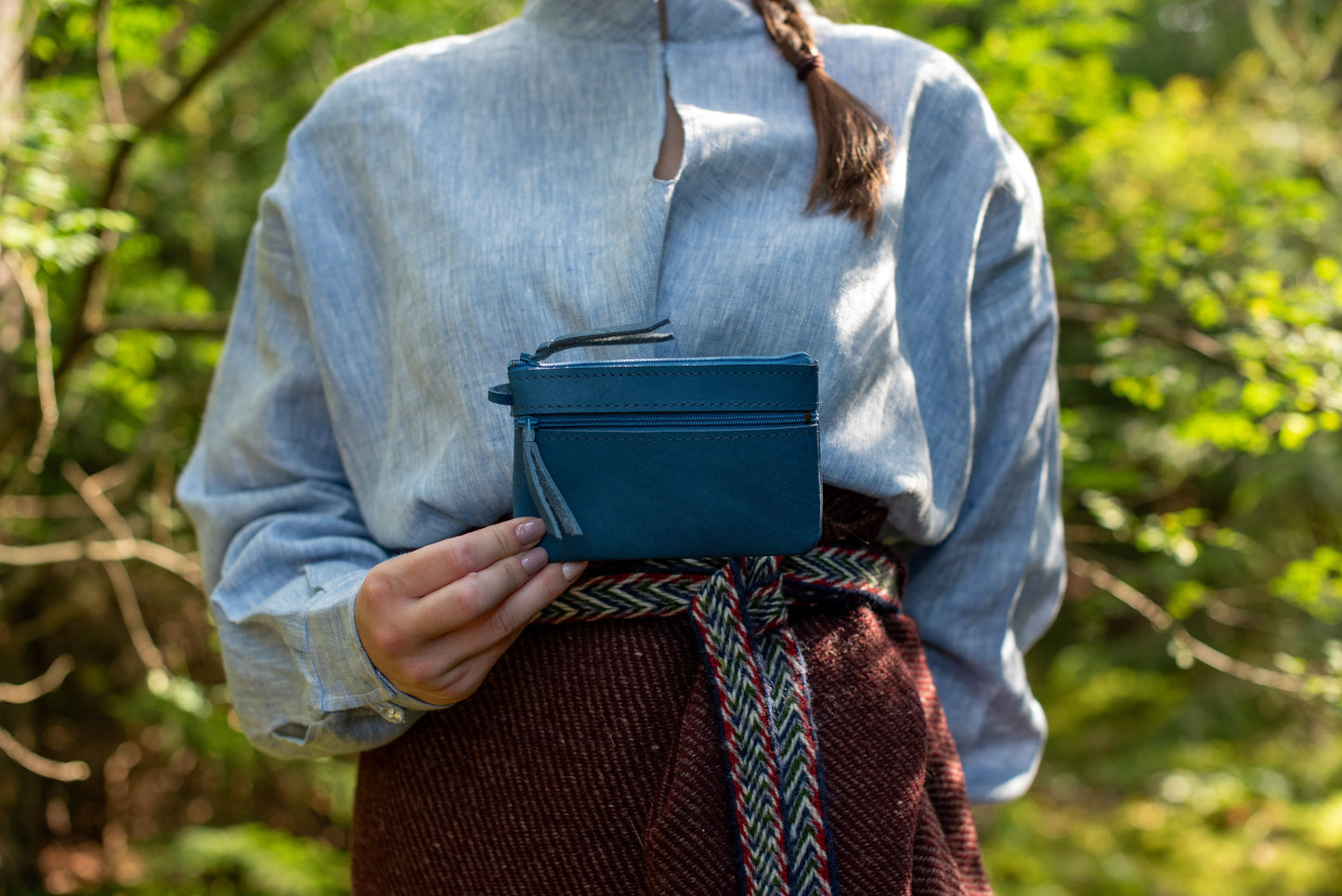 Divu kabatu maks Zils