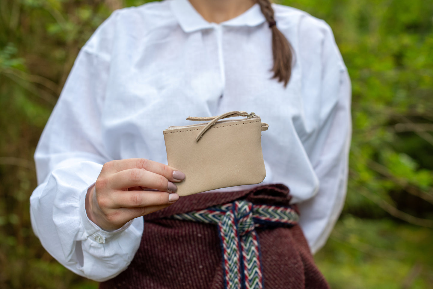 One pocket wallet Beige