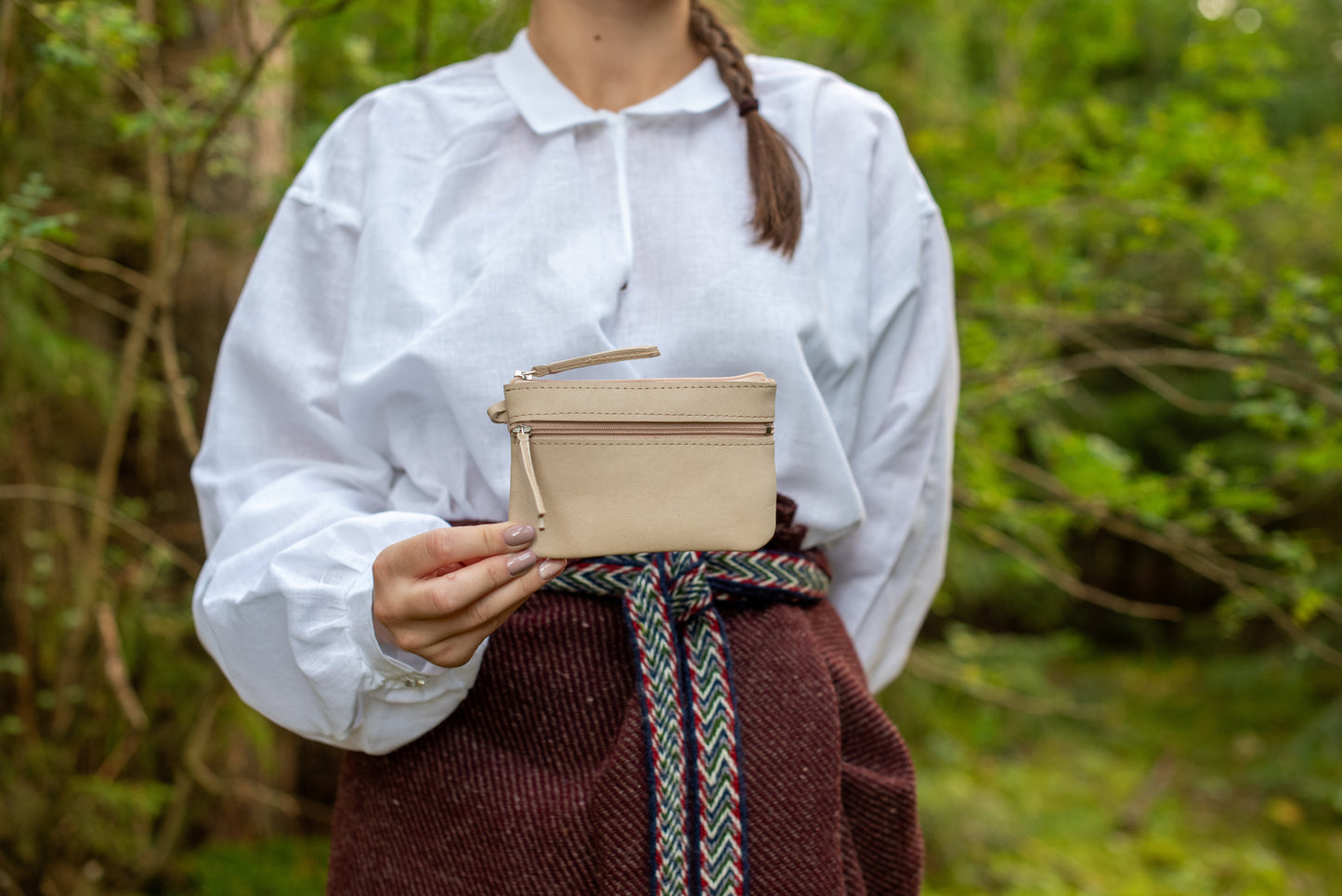 Two pocket wallet Beige