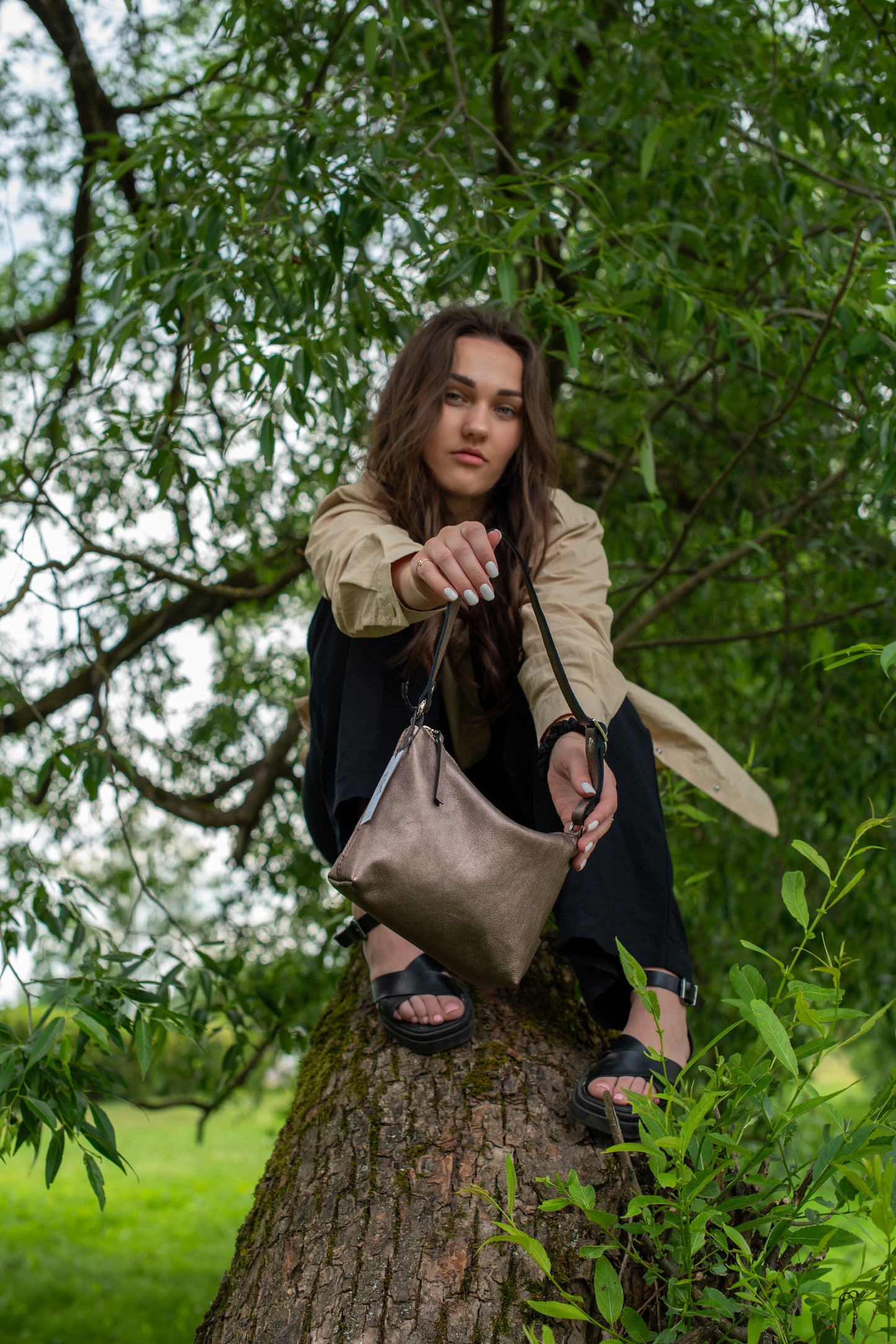 Hobo сумка Шоколад Mаленькая