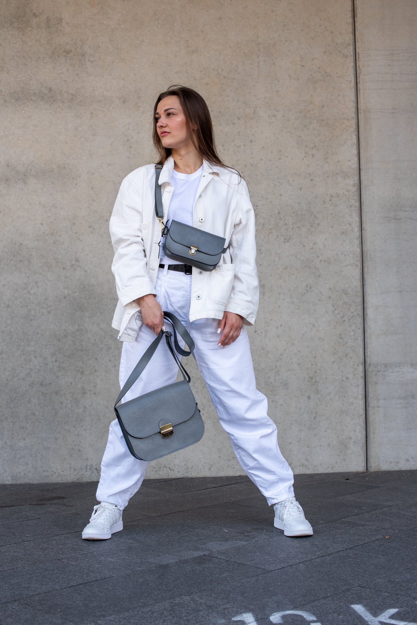 Saddle jostas soma Pelēka