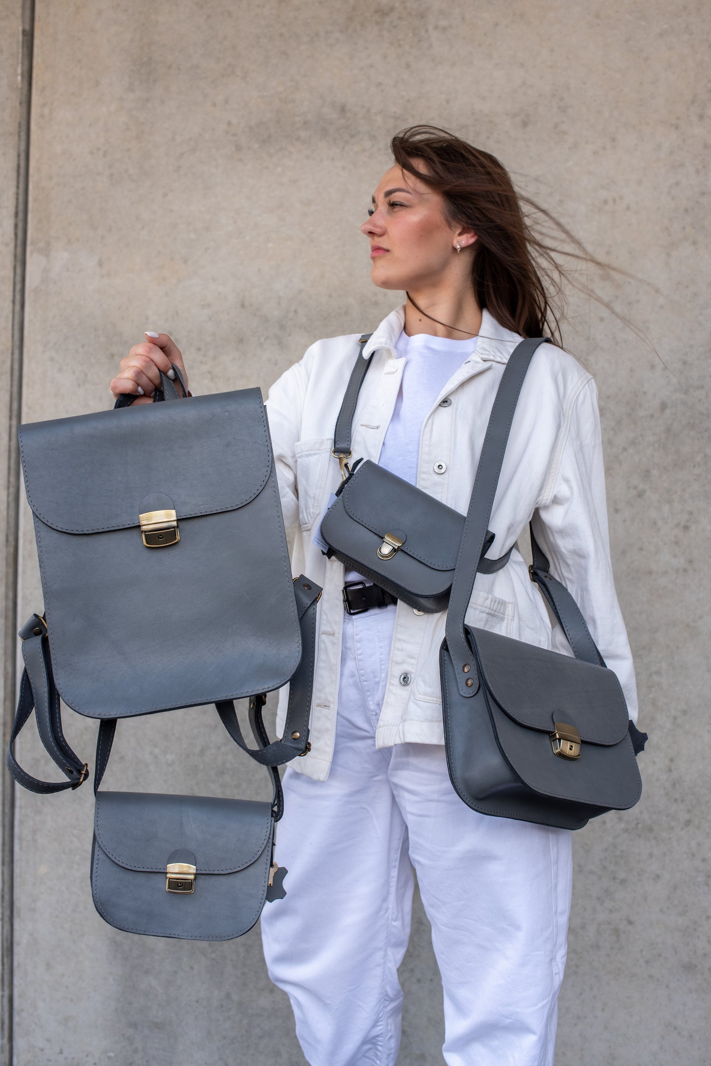 Saddle soma XL Pelēka