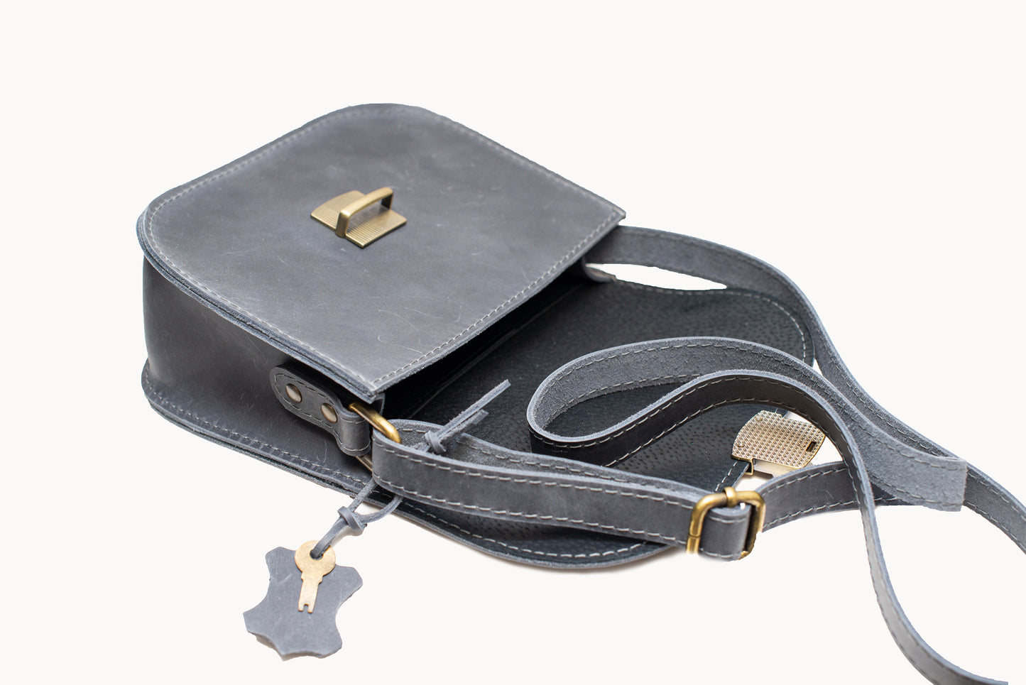 Saddle bag L Grey