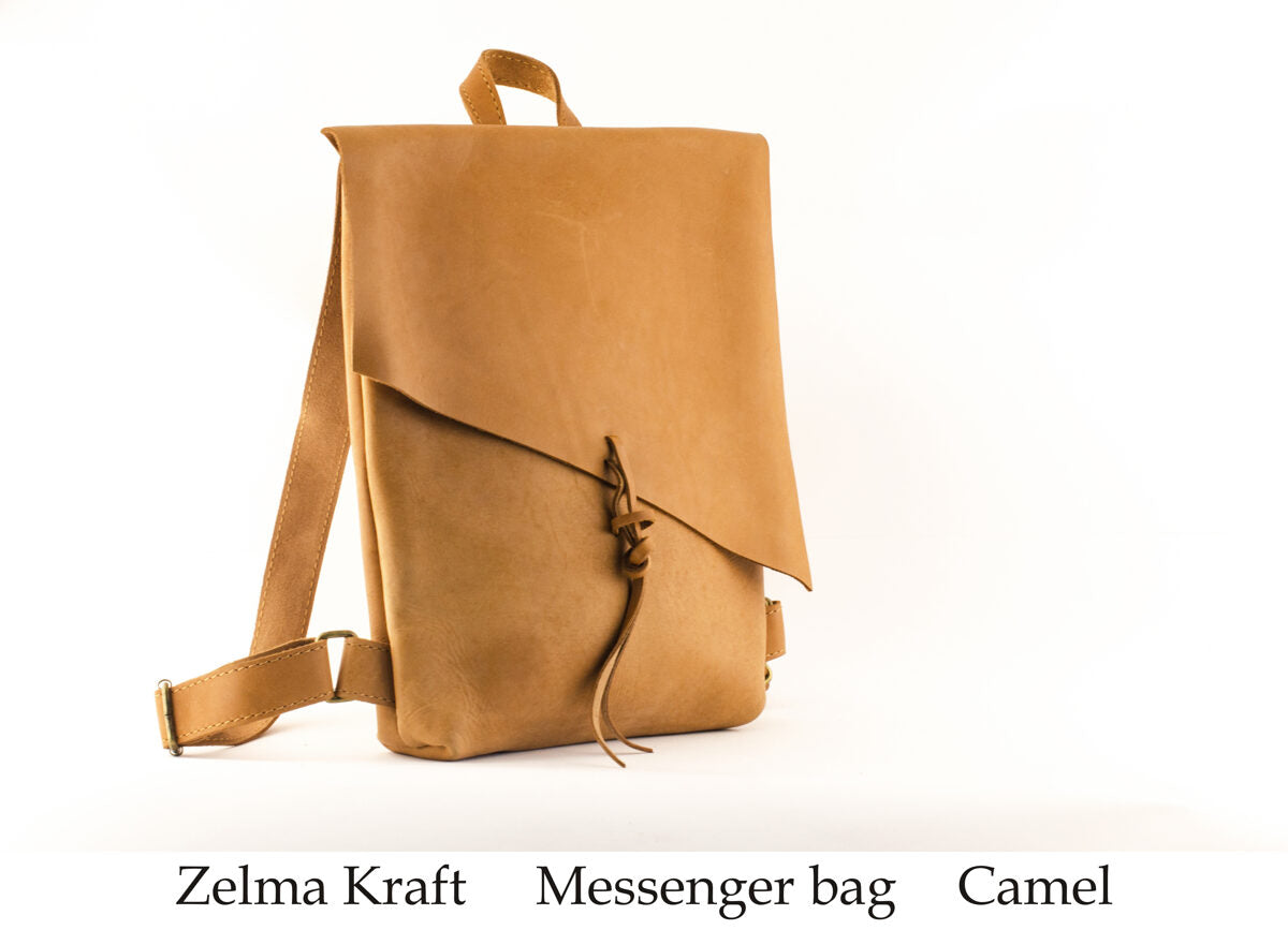 Messenger Backpack Light brown