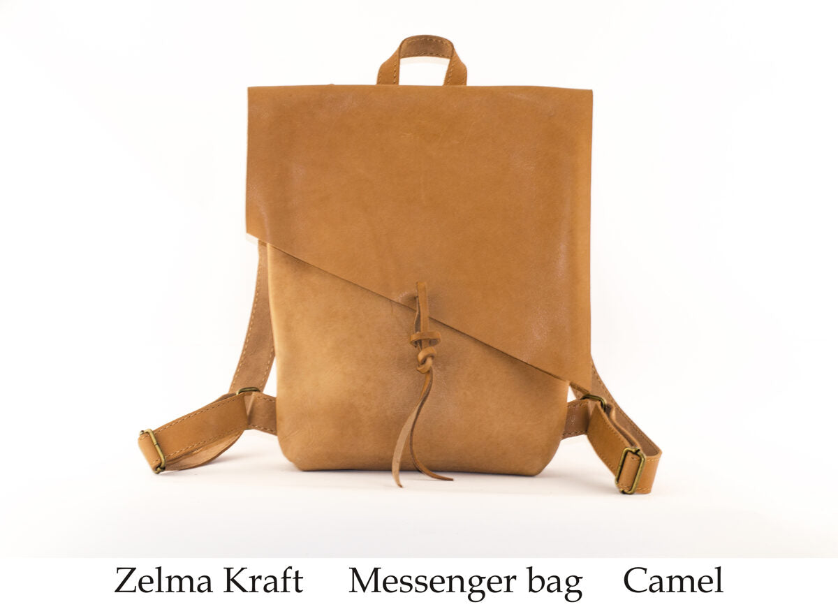 Messenger Backpack Light brown