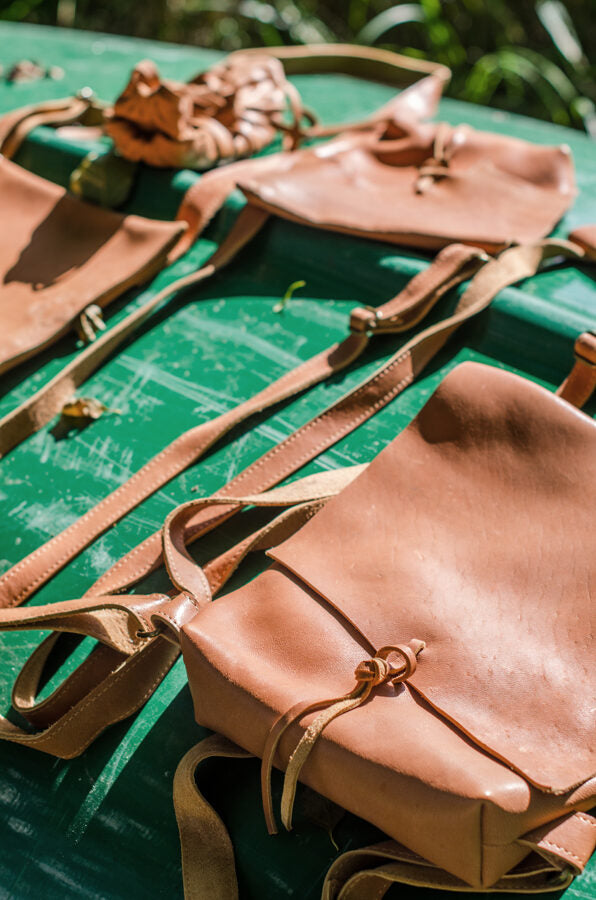 Messenger Backpack Light brown