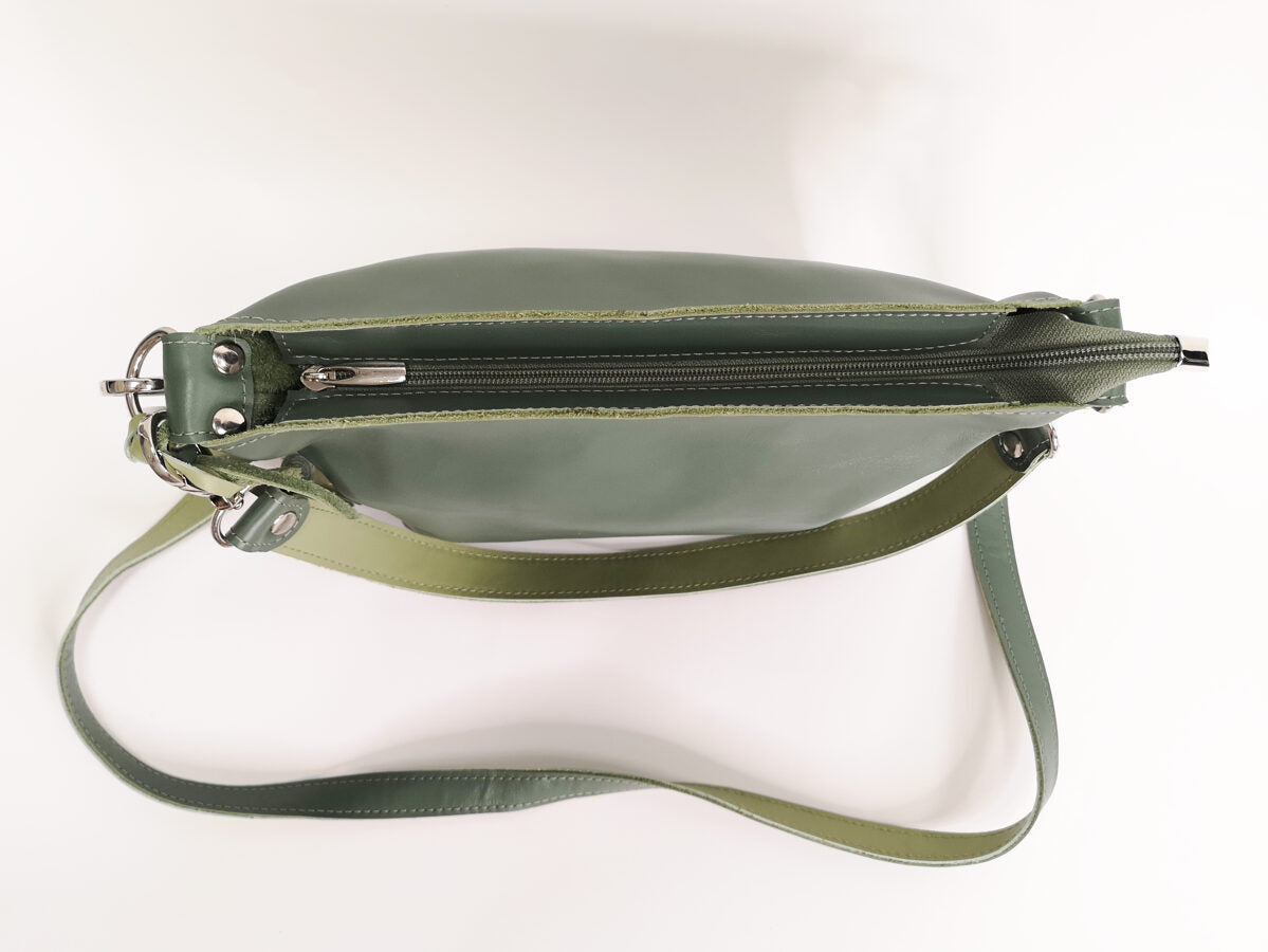 Colorful shoulder bag S Olive green