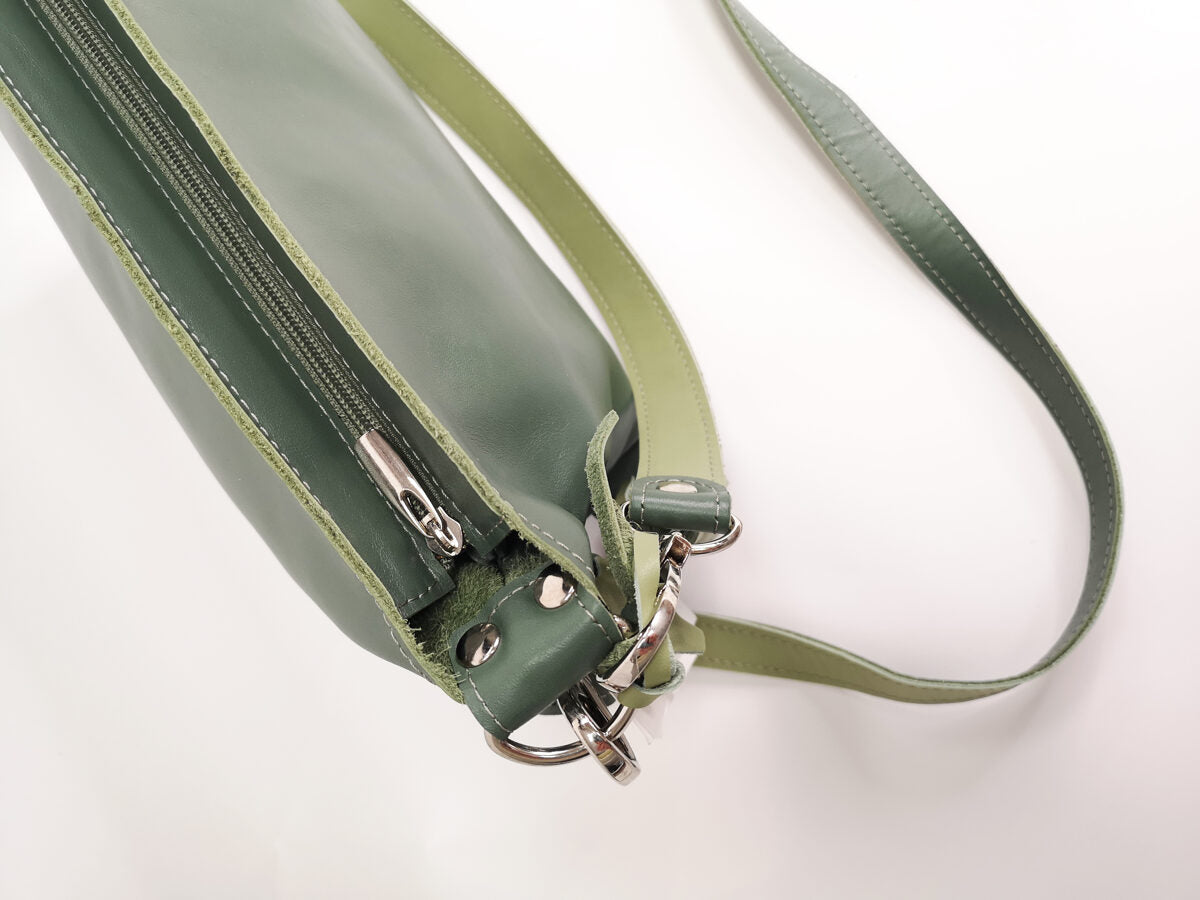 Colorful shoulder bag S Olive green