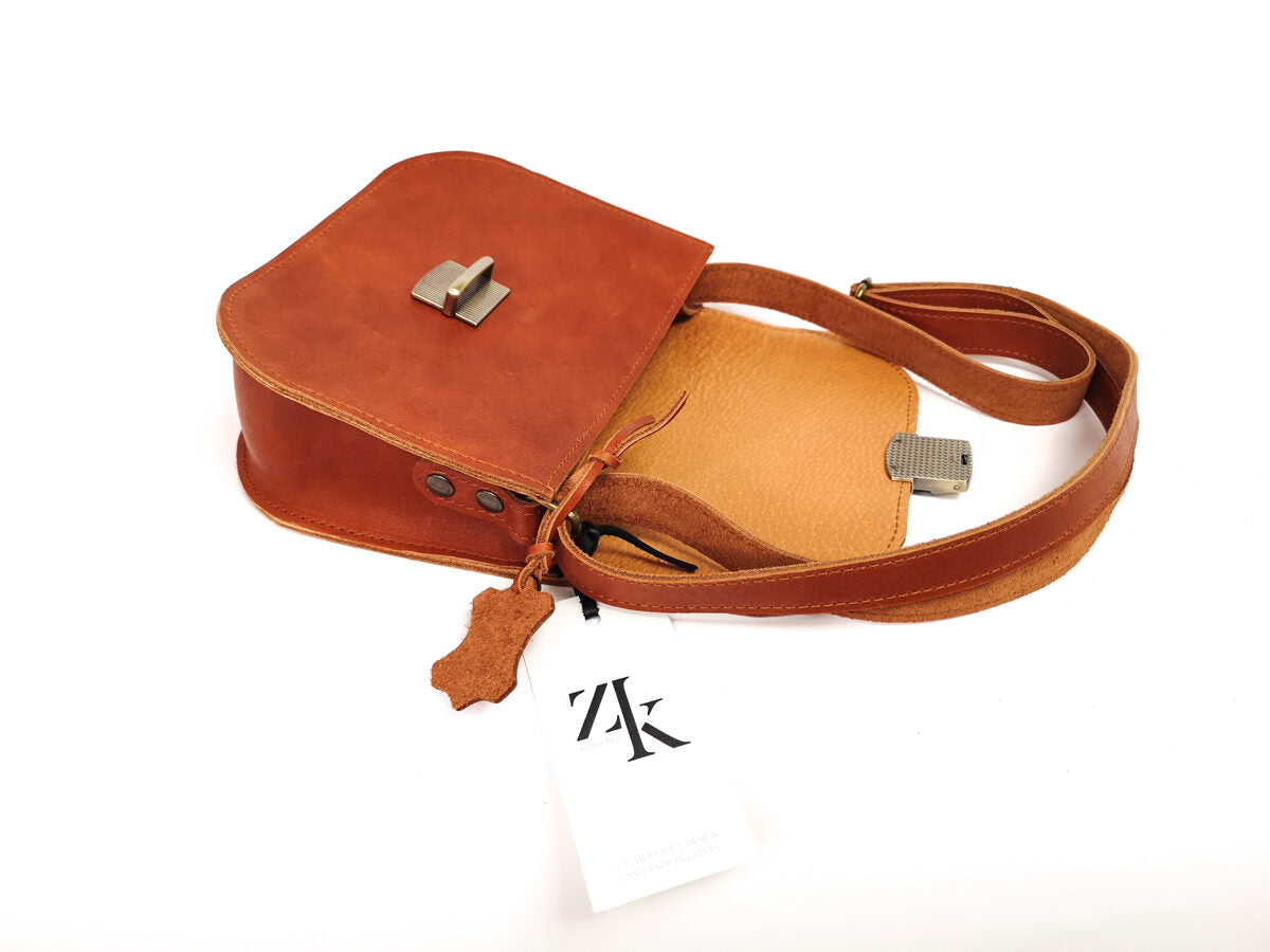 Saddle bag M Light brown