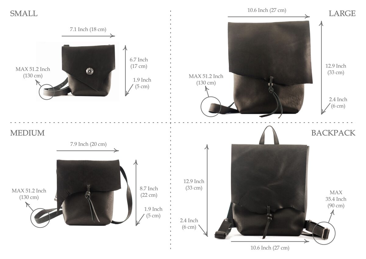 Small Messenger bag Dark brown