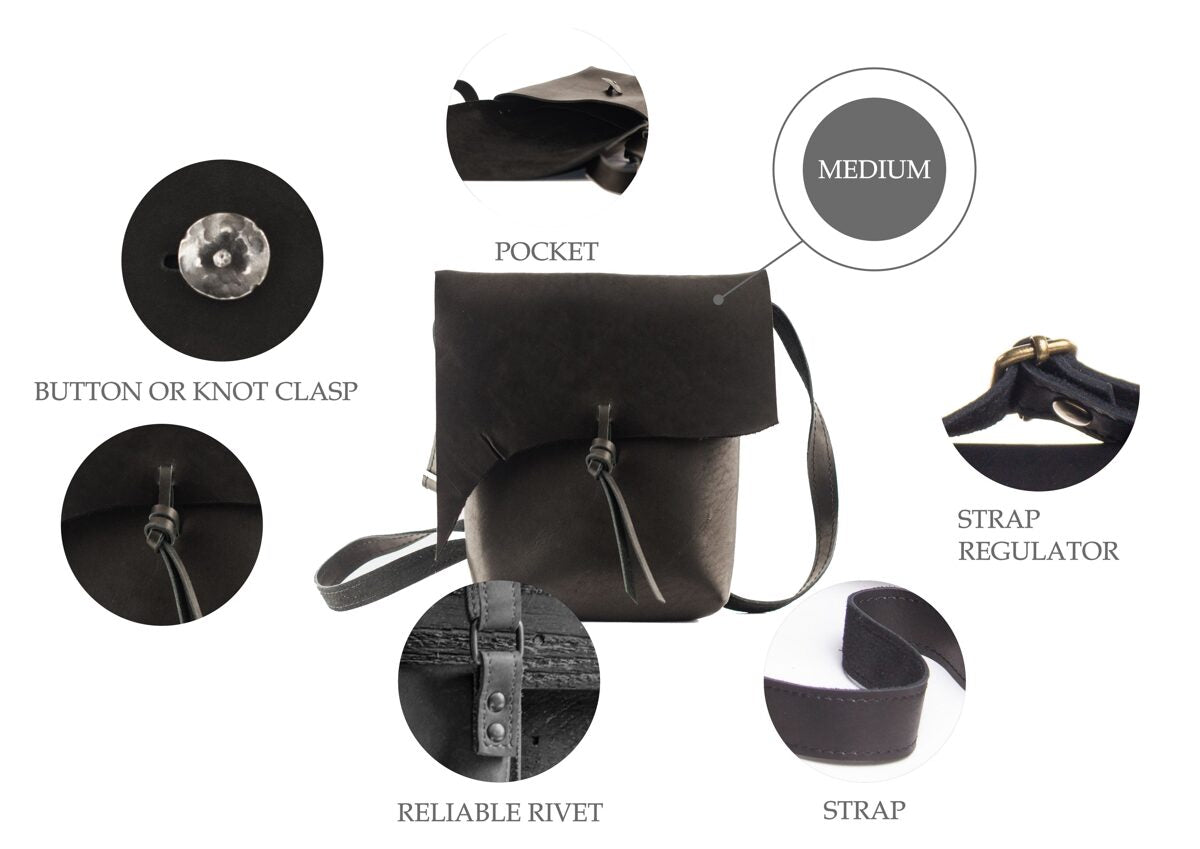 Large Messenger bag Dark brown