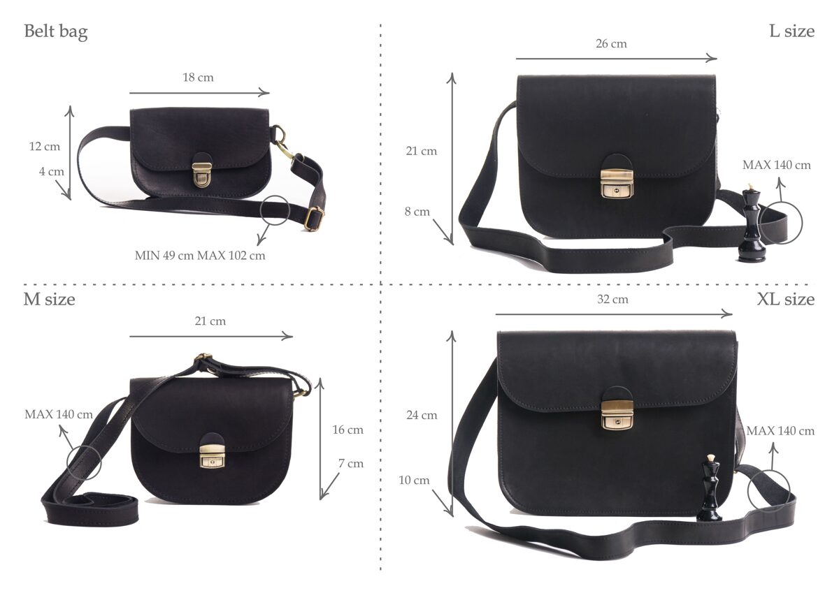 Saddle bag M Black