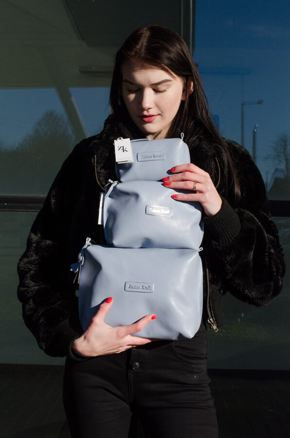 Kosmētikas maks Matēts zelts