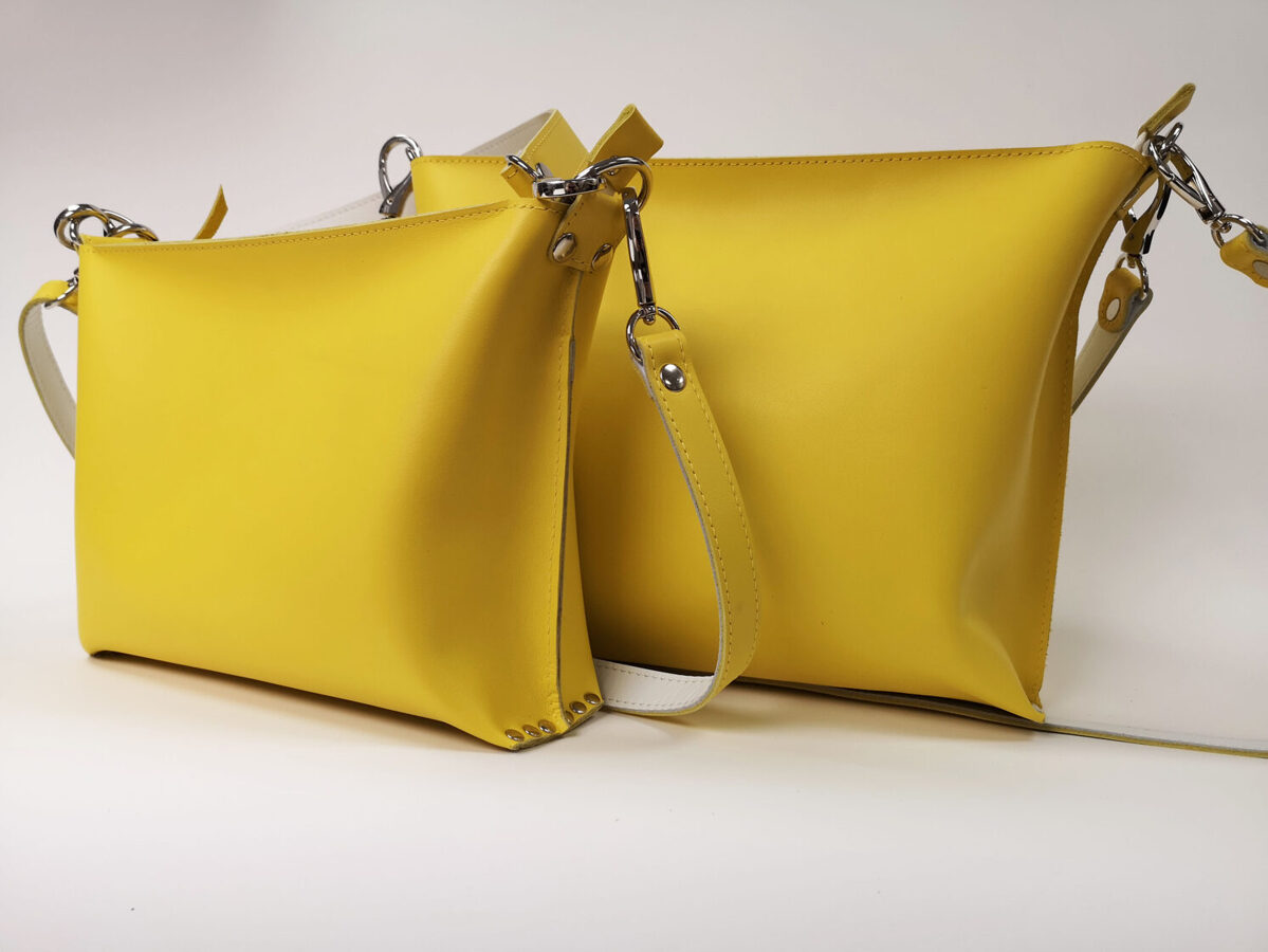 Colorful shoulder bag M Yellow
