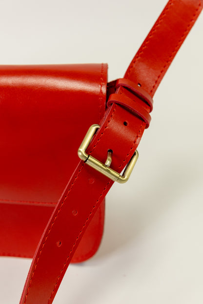 Saddle Love Bag Мини - Kрасный