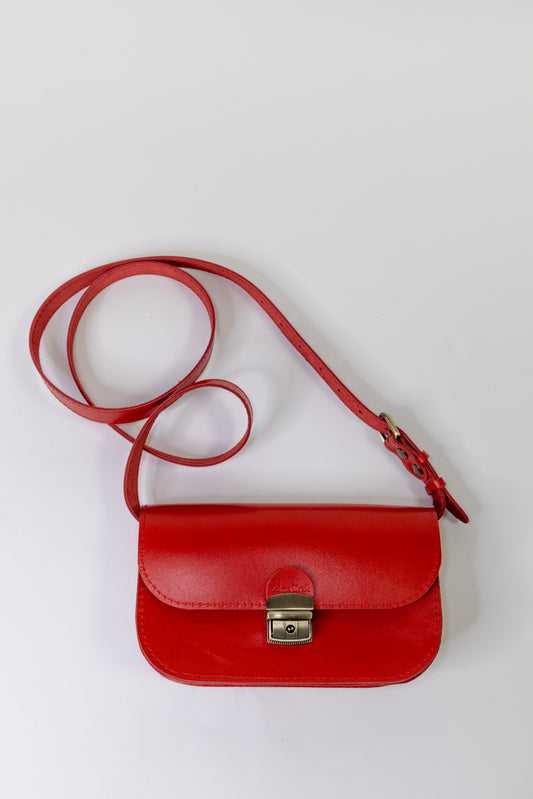 Saddle Love Bag Мини - Kрасный