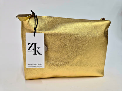 Cosmetic bag  Matte Gold