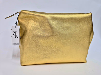 Cosmetic bag  Matte Gold