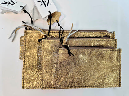 Wallet Metallic gold