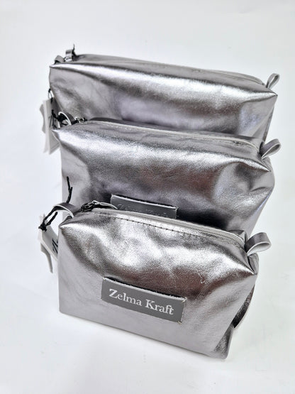 Cosmetic bag Dark silver