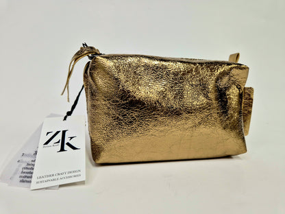 Cosmetic bag Dark gold