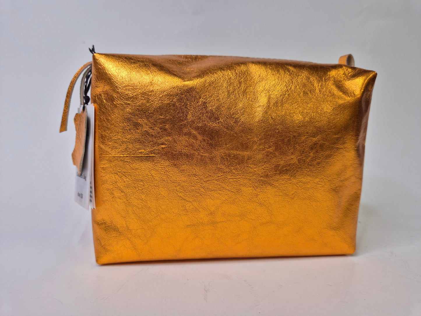 Cosmetic bag Metallic orange