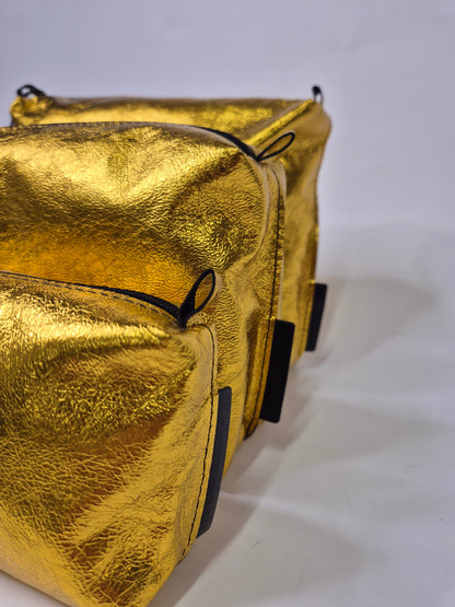 Cosmetic bag  Golden yellow