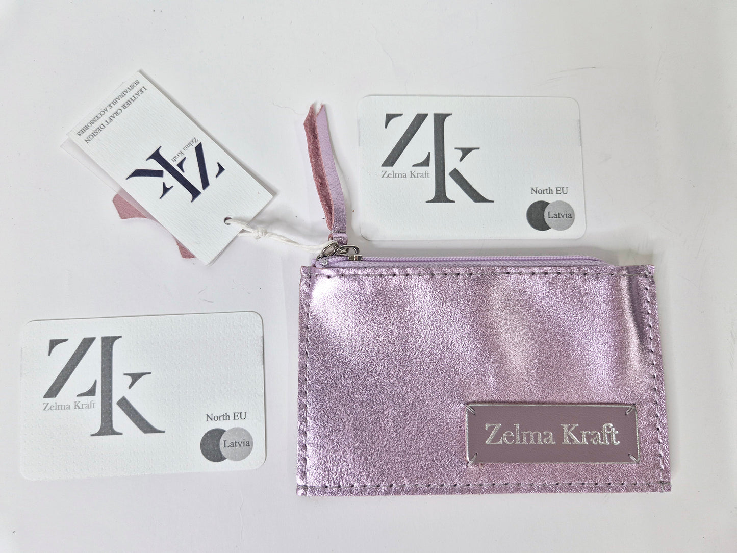 Wallet Metallic pink