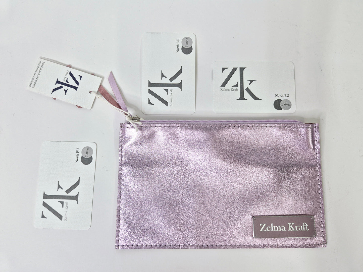 Wallet Metallic pink