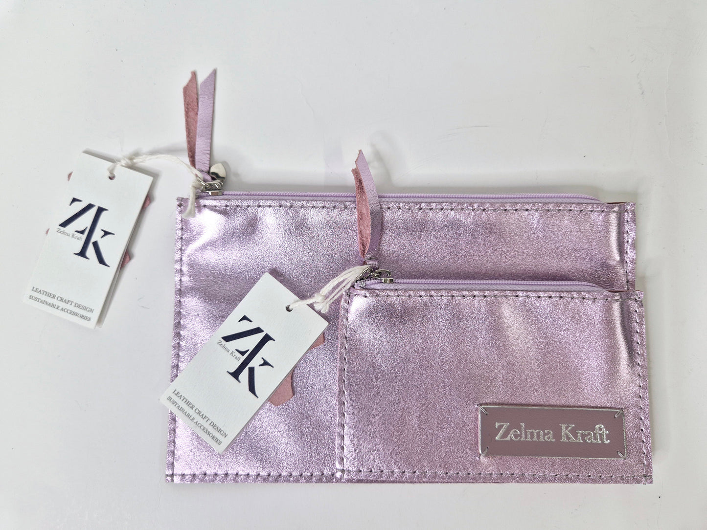 Wallet Metallic pink